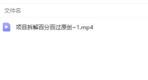 项目拆解赛道百分百过原创【揭秘】-品小先-项目发源地