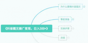 抖音图文最新风口,流量扶持非常高,日入500+【揭秘】-品小先-项目发源地