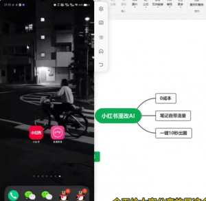 小红书AI漫改项目，一部手机实现日入300+【揭秘】-品小先-项目发源地