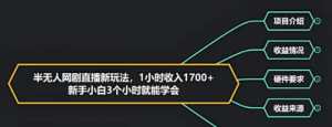 抖音半无人播网剧的一种新玩法,利用OBS推流软件播放热门网剧,接抖音星图任务【揭秘】-品小先-项目发源地