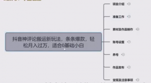 抖音神评论搬运新玩法,条条爆款,轻松月入过万,适合0基础小白-品小先-项目发源地