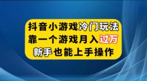 抖音小游戏冷门玩法,靠一个游戏月入过万,新手也能轻松上手【揭秘】-品小先-项目发源地